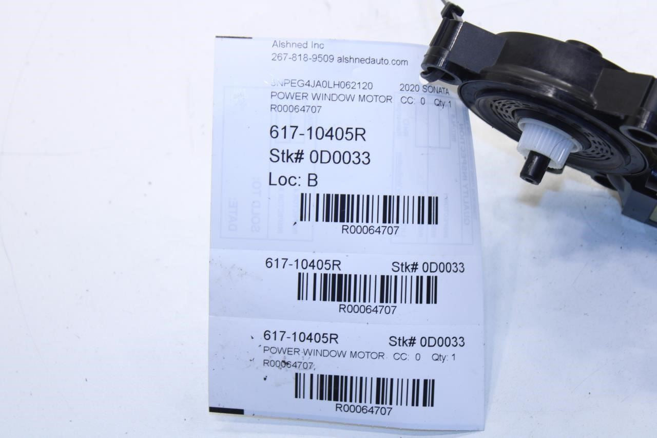 2020-2024 Hyundai Sonata SE Rear Right Side Power Window Motor 83460-L1000 OEM - Alshned Auto Parts