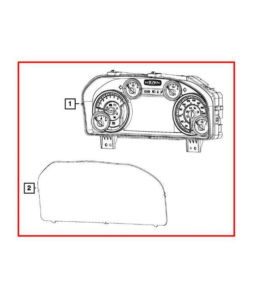 19-20 Ram 1500 Classic Speed Gauge Instrument Cluster w/ Trim 90K Mileage *ReaD* - Alshned Auto Parts