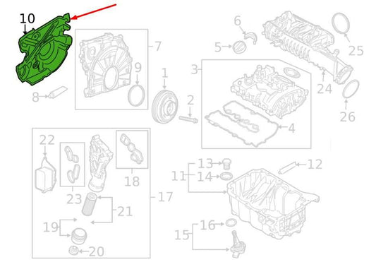 2014-2019 Mini Hardtop Cooper 1.5L Engine Front Acoustic Sound Absorber Cover - Alshned Auto Parts