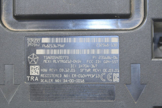 2014 RAM 1500 Crew Cab Laramie Keyless Entry Hub Receiver Module 68213679AF OEM - Alshned Auto Parts