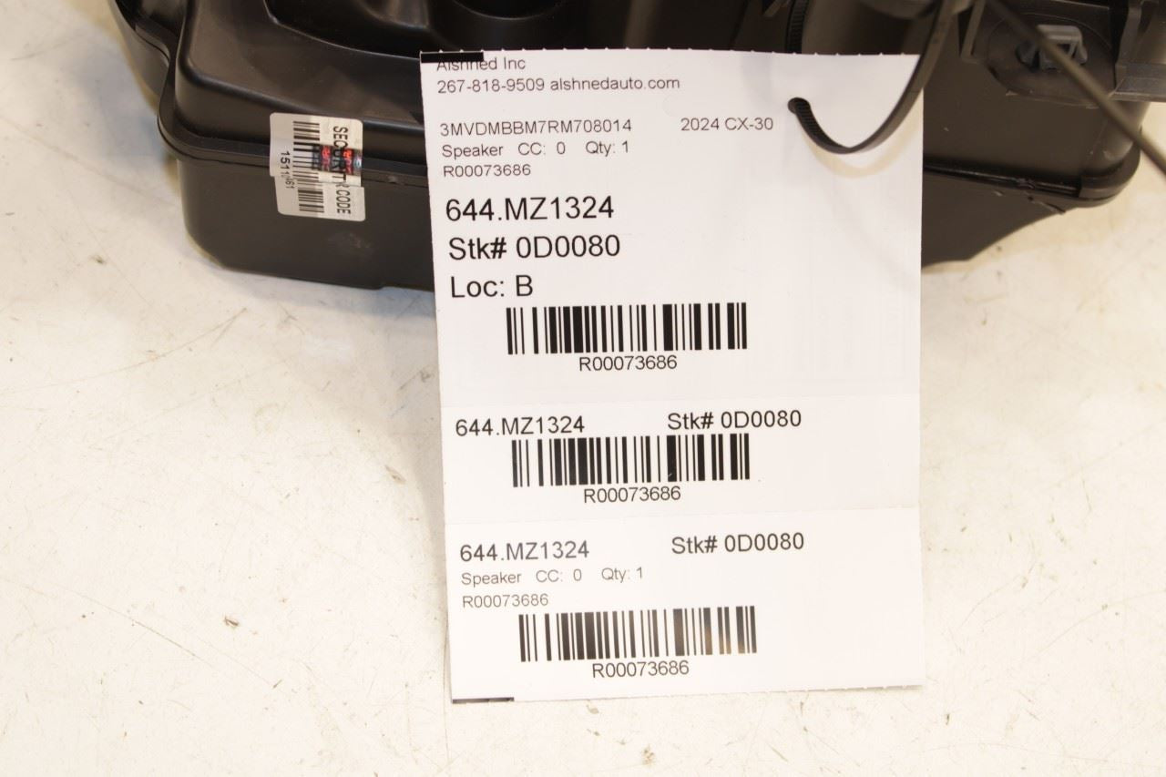20-25 Mazda CX-30 2.5 S Front Right Side Door Subwoofer Audio Speaker BDTT-6696X - Alshned Auto Parts