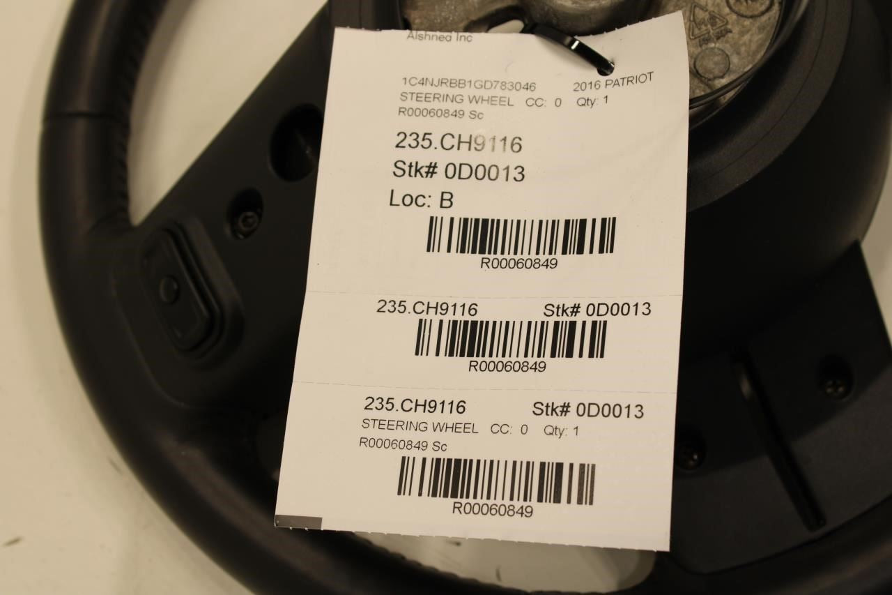 11-17 Jeep Patriot Sport SE Steering Wheel Leather w/ Control Buttons 1QJ871DFAL - Alshned Auto Parts