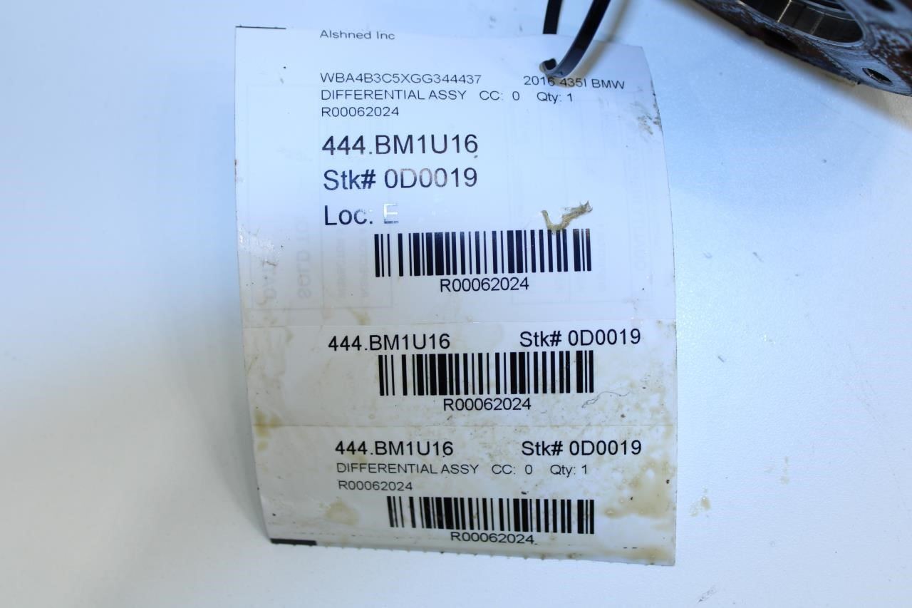 15-16 BMW 435i Gran Coupe 3.0L AWD Front Axle Differential Carrier 3.154 rat 46K - Alshned Auto Parts