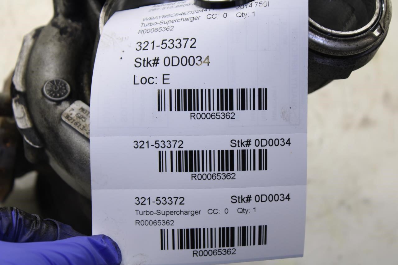 2013-2015 BMW 750i xDrive 4.4L Left Engine Turbocharger 158K 11657646093 OEM - Alshned Auto Parts