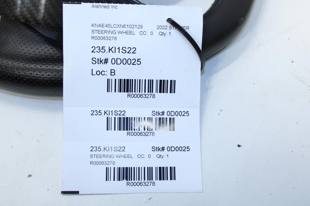 2022-23 Kia Stinger GT1 Steering Wheel Leather w/ Control Buttons 56110J5450CET - Alshned Auto Parts