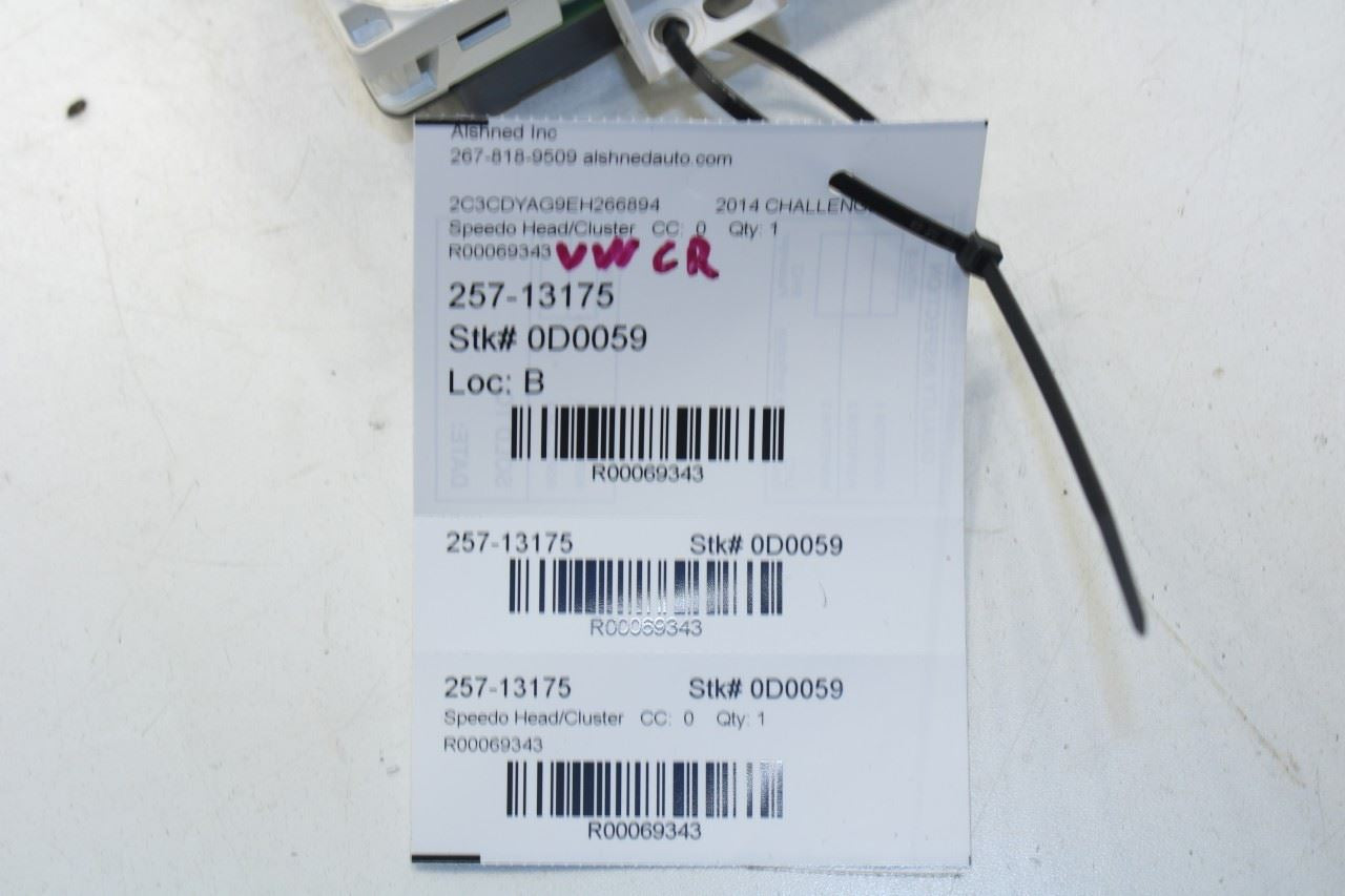 2014 Dodge Challenger SXT RWD Speed Gauge Instrument Cluster 144K Mileage *ReaD* - Alshned Auto Parts