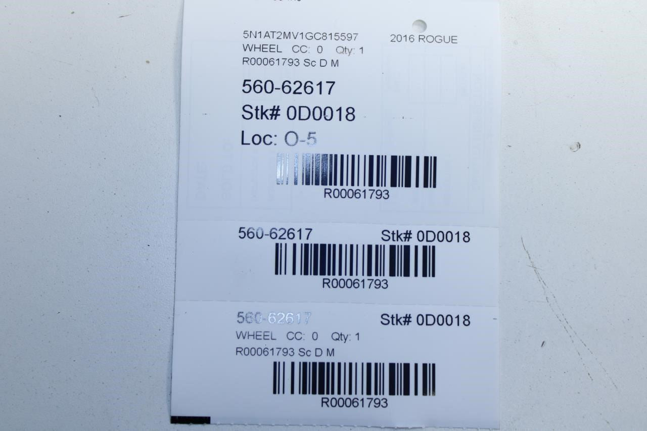 2014-2016 Nissan Rogue SV Aluminum Wheel R17x7J 10 Spoke 40300-4BA1A OEM *ReaD* - Alshned Auto Parts