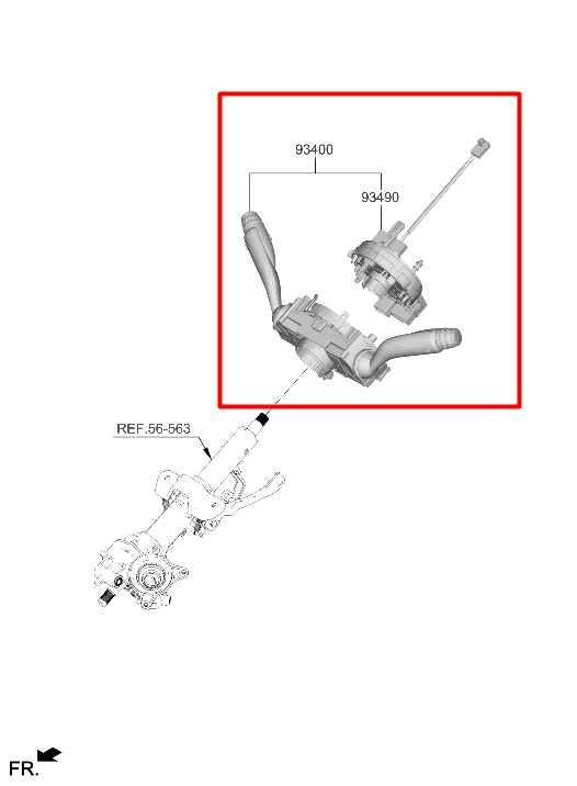 22-24 Hyundai Tucson SEL 2.5L AWD Steering Column Light Turn Signal Wiper Switch - Alshned Auto Parts