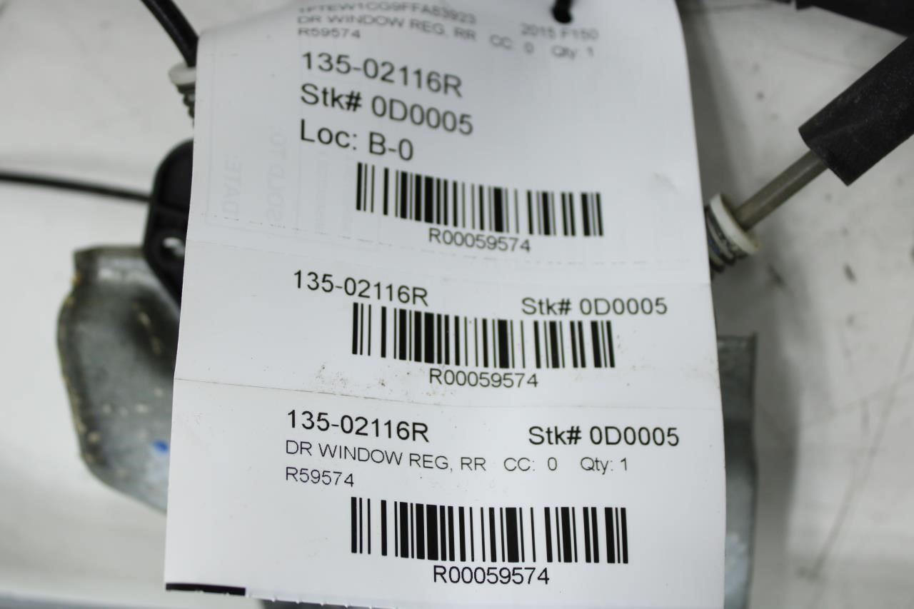 2015-20 Ford F150 Platinum Rear RH Door Window Regulator w/ Motor FL3Z-1627000-W - Alshned Auto Parts