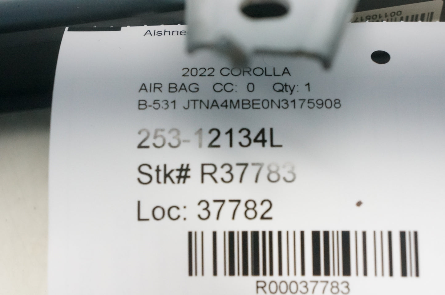 2019-2023 Toyota Corolla Front Left Lower Dash Knee Airbag 73900-02190-C0 OEM - Alshned Auto Parts