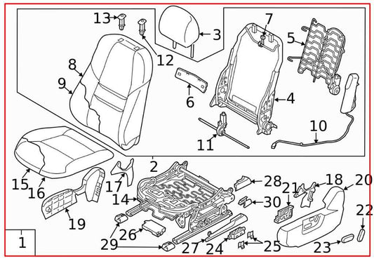 20-23 Mazda CX-9 Grand Touring 2.5L Front Driver Left Side Seat Complete *ReaD* - Alshned Auto Parts