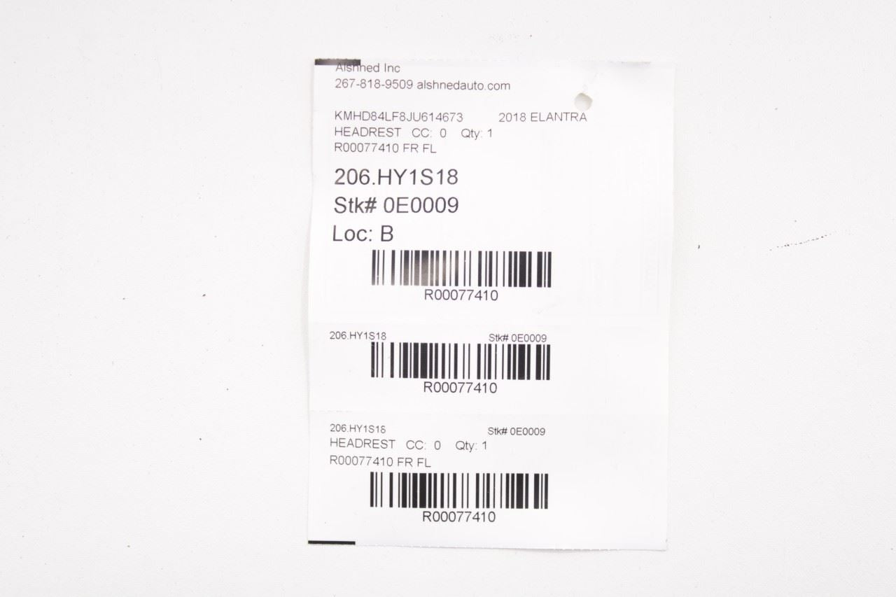 16-18 Hyundai Elantra Value Edition Front Right and Left Side Seat Headrest Set - Alshned Auto Parts