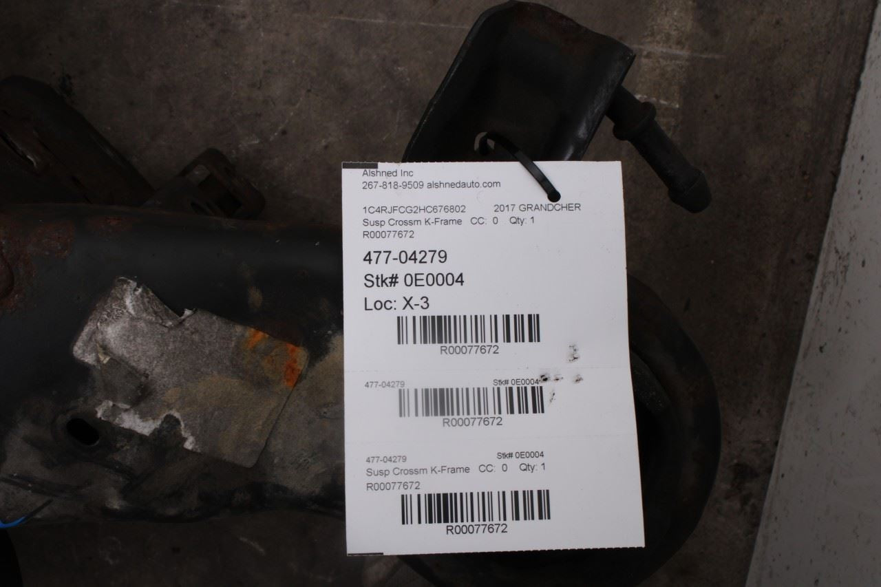 2016-2021 Jeep Grand Cherokee Overland 4x4 Rear Crossmember Subframe 4877623AB - Alshned Auto Parts