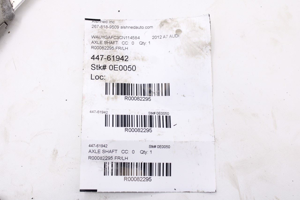 2012-2018 Audi A7 Premium AWD Front Left Driver Side CV Axle Drive Half Shaft9
