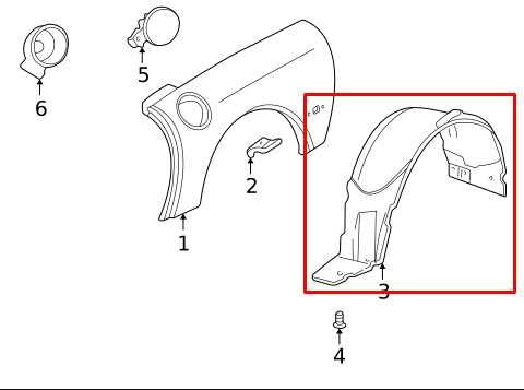 1997-2004 Chevrolet Corvette Rear Right Wheelhouse Liner Splash Shield 10411578 - Alshned Auto Parts