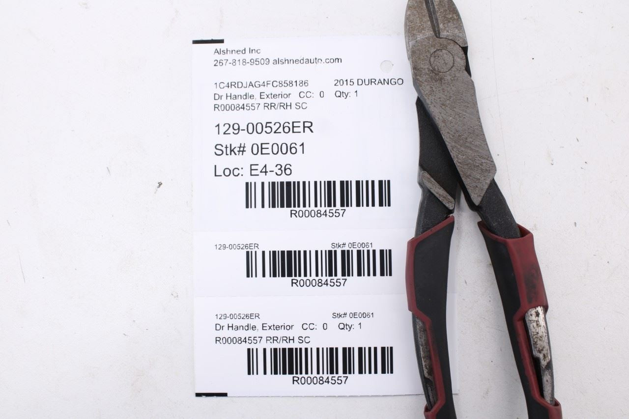 11-16 Dodge Durango SXT 3.6L AWD Rear Passenger Right Side Door Exterior Handle - Alshned Auto Parts