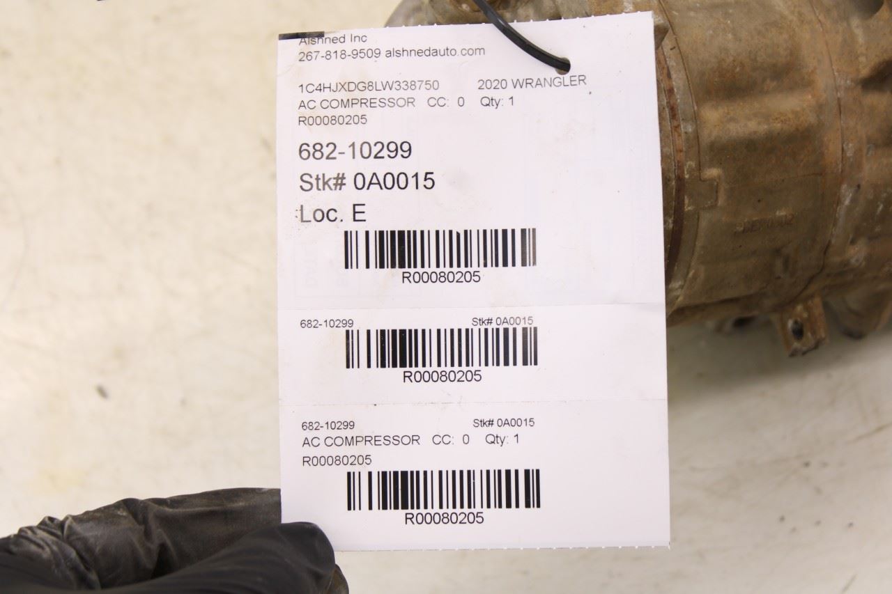 2018-2025 Jeep Wrangler 3.6L AC Air Conditioner Compressor 68292169AB OEM - Alshned Auto Parts