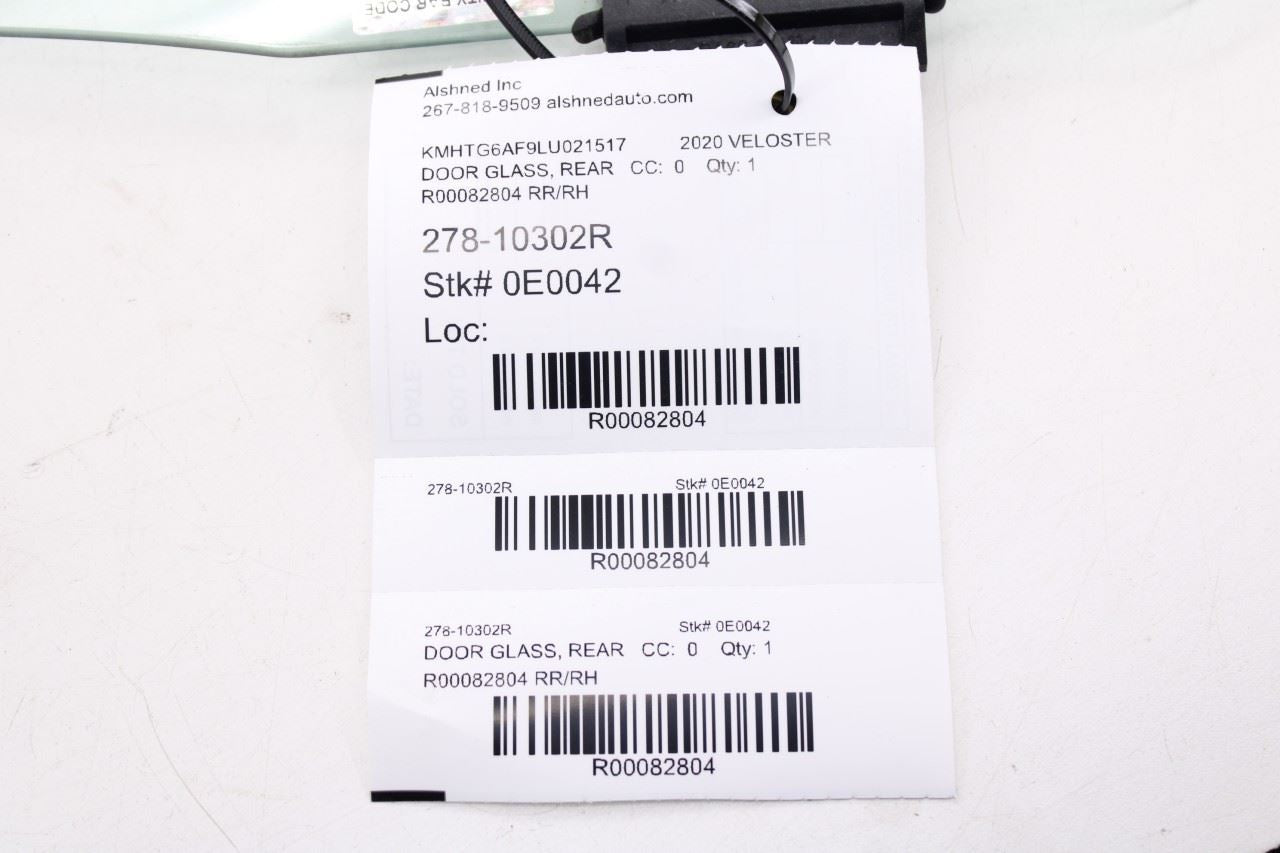 2019-2021 Hyundai Veloster Rear Right Door Window Movable Glass 83420-J3000 OEM8