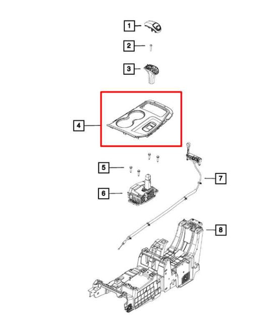 2014-15 Jeep Grand Cherokee Console Shift Indicator Trim Bezel 1XH202X9AD *ReaD* - Alshned Auto Parts