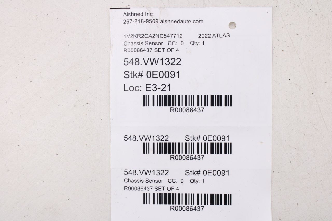 2018-2023 Volkswagen Atlas SE 3.6L Oxygen Sensor Set of 4 03H906262AP OEM11