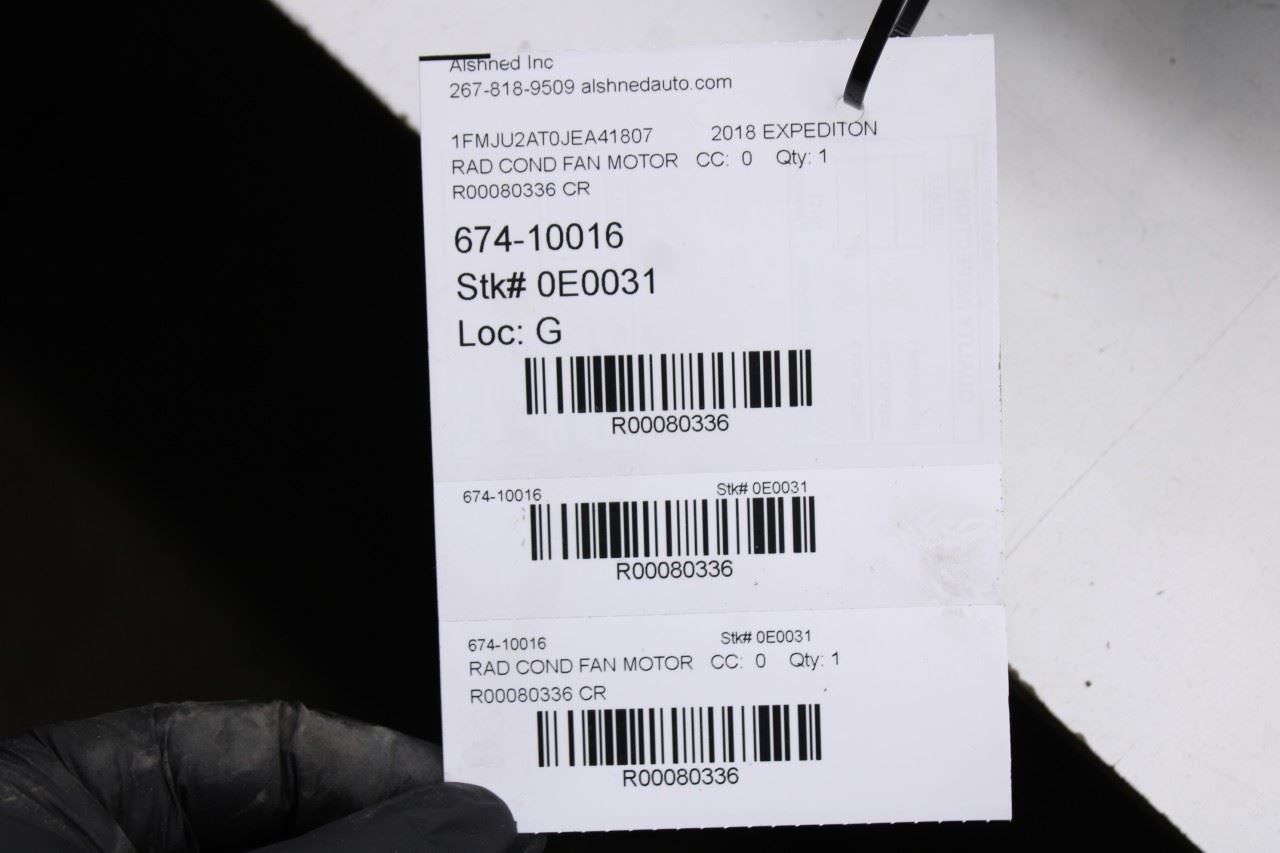 2018-21 Ford Expedition Limited 3.5L Dual Radiator Cooling Fan Motor Assy *ReaD* - Alshned Auto Parts