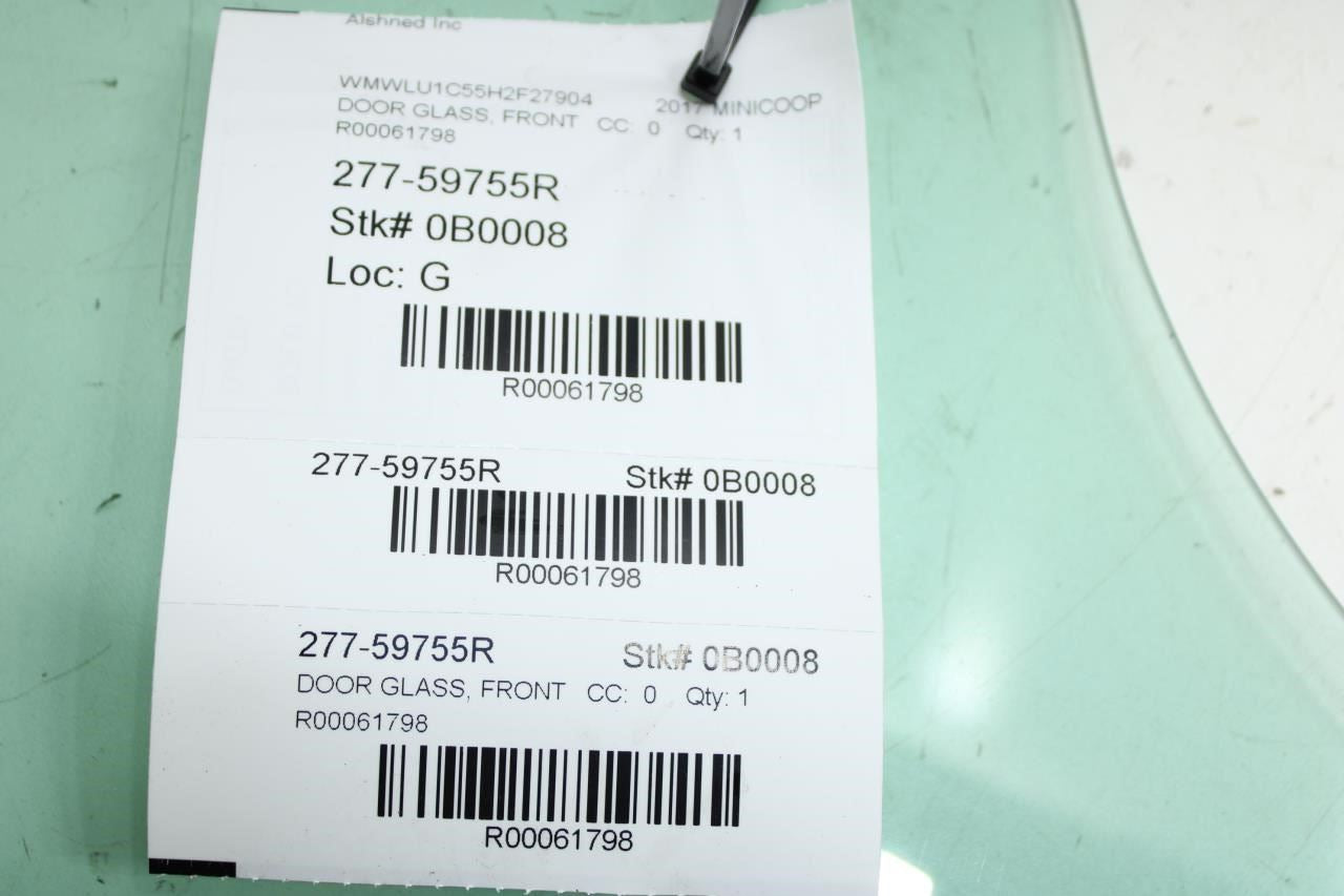 2016-2024 Mini Cooper Clubman Front Right Side Door Window Glass 51337344132 OEM - Alshned Auto Parts