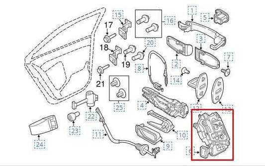 2014-2018 Volkswagen Jetta Sport Rear LH Door Lock Latch Actuator 5K4-839-015-S - Alshned Auto Parts