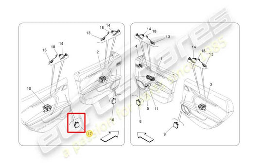 2014-16 Maserati Ghibli S Q4 3.0L AWD Rear Driver Left Side Door Control Module - Alshned Auto Parts