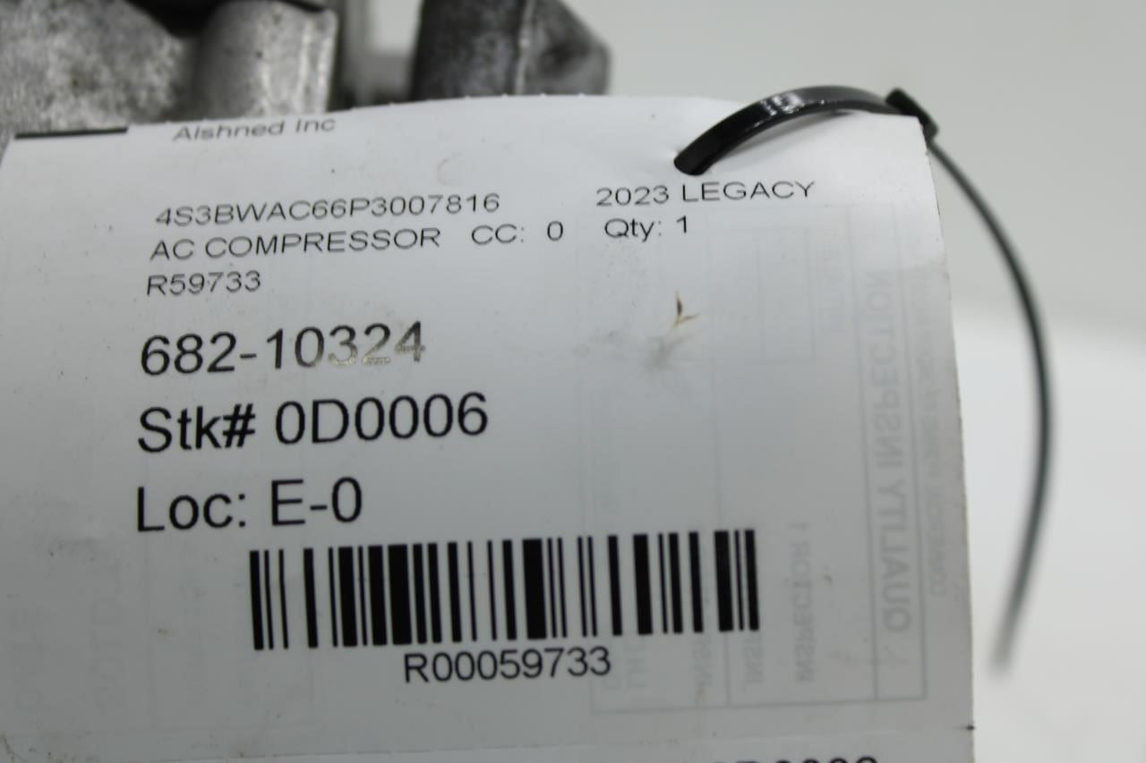 2020-2025 Subaru Legacy 2.5L AC Air Conditioner Compressor 447250-4852 OEM *ReaD - Alshned Auto Parts