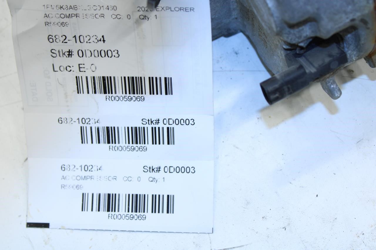 2020-2025 Ford Explorer Police 3.3L AC Air Conditioner Compressor L1MH-19D629-EB - Alshned Auto Parts