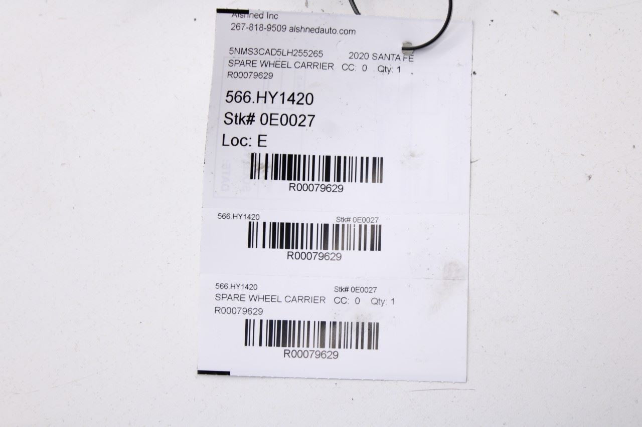2019-20 Hyundai Santa Fe SEL Spare Wheel Tire Carrier Mounting Hoist 62800-S2000 - Alshned Auto Parts