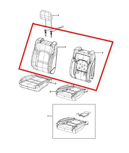 2019-2021 Ram 1500 Front Left Seat Upper Back Rest Cushion 6RE65BD3AD OEM *ReaD* - Alshned Auto Parts