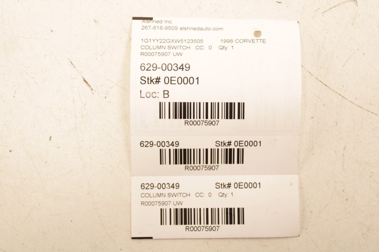 1997-2004 Chevrolet Corvette 5.7L RWD Steering Column Light Turn Signal Switch - Alshned Auto Parts