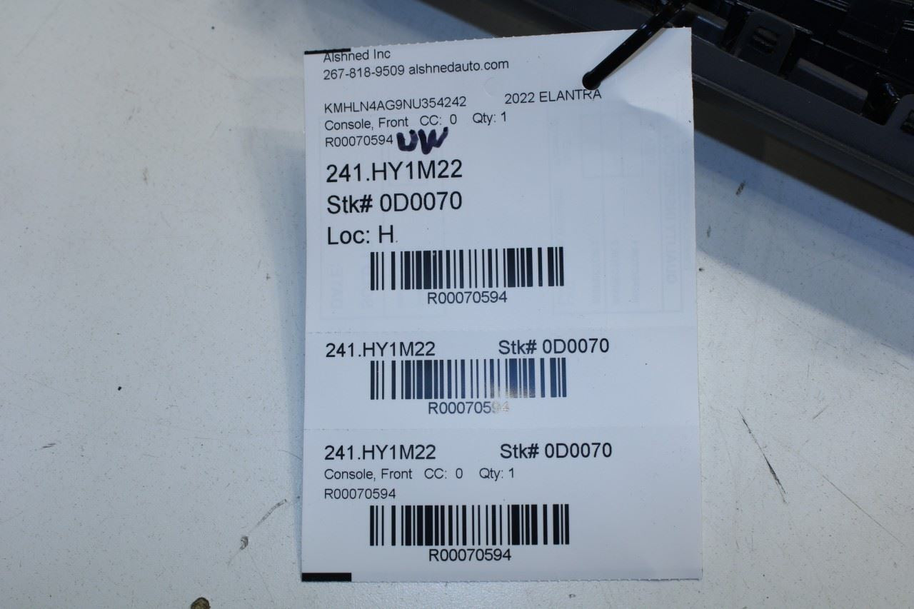 21-23 Hyundai Elantra SEL FWD Center Console Upper Trim Bezel w/ Shift Indicator - Alshned Auto Parts