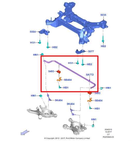 2013-2020 Ford Fusion 4WD Rear Stabilizer Sway Anti-Roll Bar DG9C-5A772-BND OEM - Alshned Auto Parts