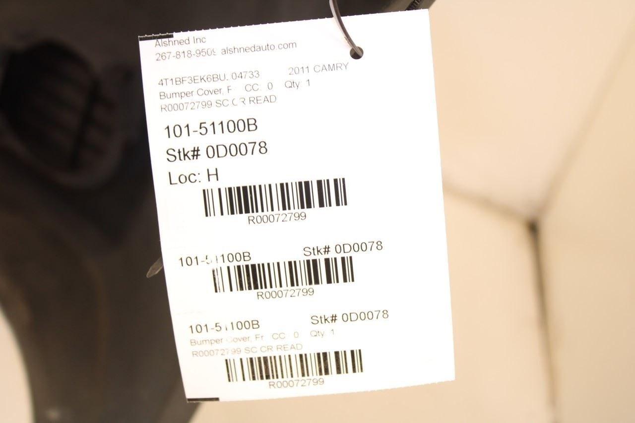 2010-11 Toyota Camry LE Front Bumper Cover w/ Radiator Grille 52119-06958 *ReaD* - Alshned Auto Parts