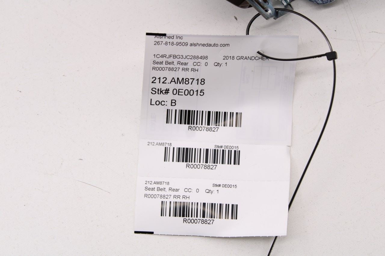 14-18 Jeep Grand Cherokee Limited Rear Passenger Right Side Seat Belt Retractor - Alshned Auto Parts
