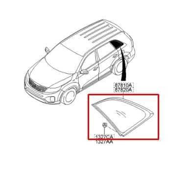 2009-2015 Kia Sorento Rear Left Driver Side Quarter Window Glass 87810-1U000 OEM - Alshned Auto Parts