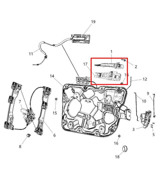 11-21 Jeep Grand Cherokee Overland Front Passenger RH Side Door Exterior Handle - Alshned Auto Parts