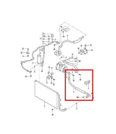 2006-2010 Volkswagen Beetle 2.5L AC Refrigerant Compressor to Condenser Hose - Alshned Auto Parts