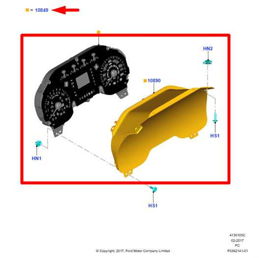 19-20 Ford F150 XL Speed Gauge Instrument Cluster 65K Mileage KL3Z-10849-BGC OEM - Alshned Auto Parts