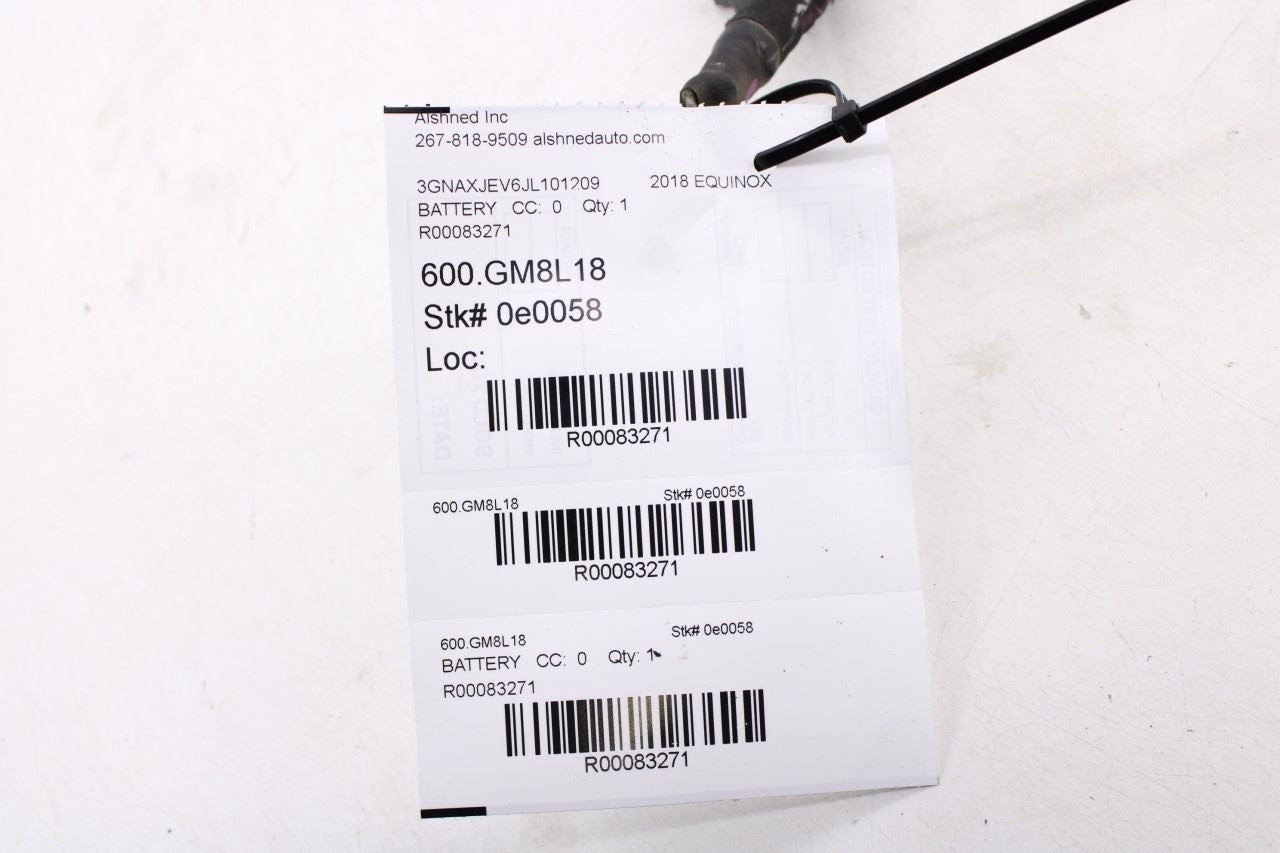 2018-21 Chevrolet Equinox LT 1.5L Negative Battery Extension Cable Wire Harness - Alshned Auto Parts