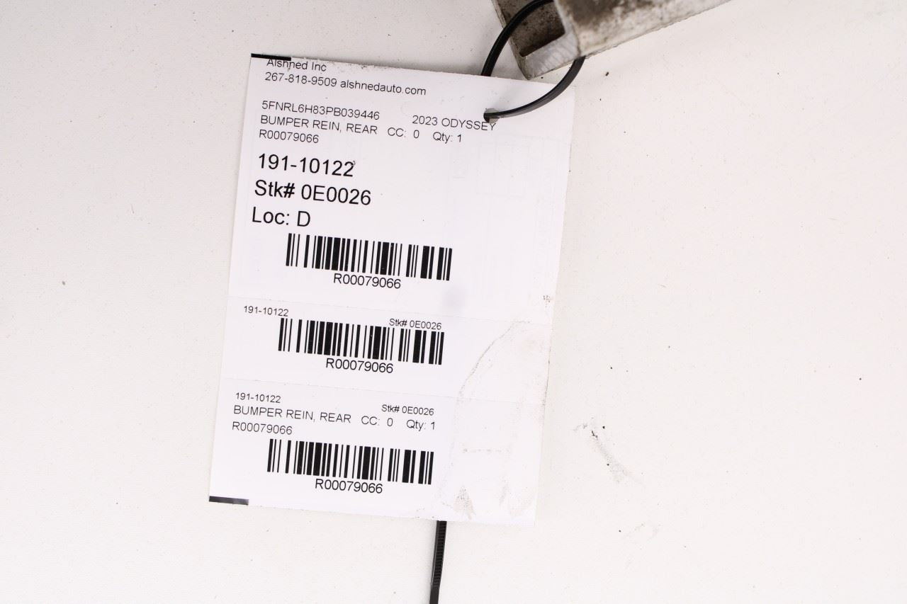 2018-2026 Honda Odyssey Touring Rear Bumper Reinforcement Impact Bar Beam OEM - Alshned Auto Parts