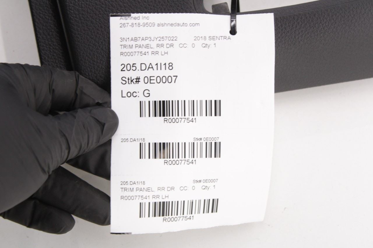 2015-2019 Nissan Sentra SL Rear Left Driver Side Door Trim Panel 82901-3SG2A OEM - Alshned Auto Parts