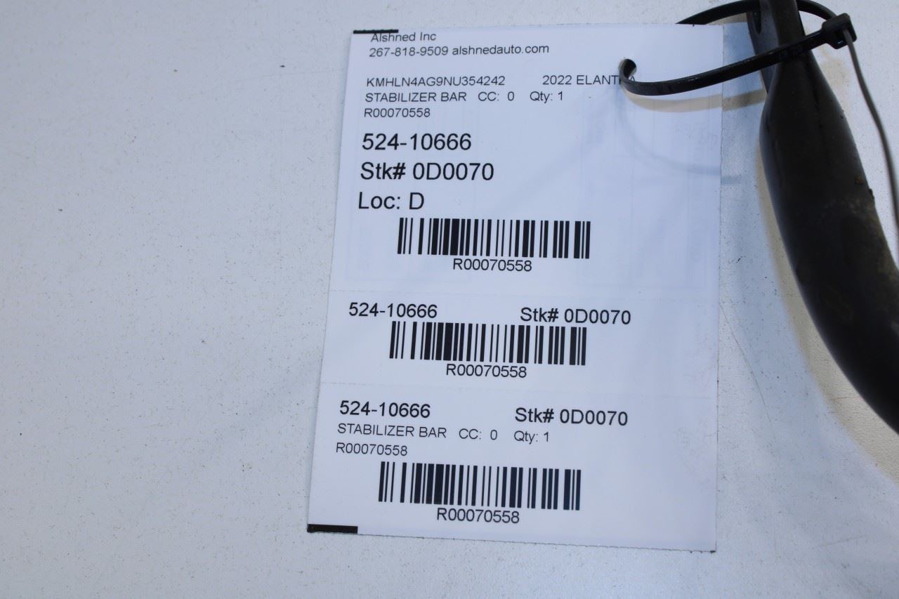 2021-25 Hyundai Elantra SEL 2L FWD FR Stabilizer Sway Anti-Roll Bar 54810-AA000 - Alshned Auto Parts