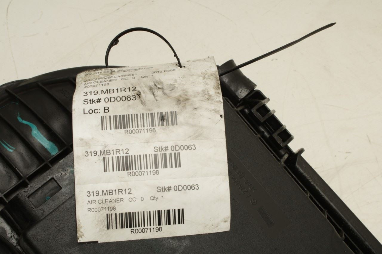 12-16 Mercedes-Benz E350 Sport 4Matic 3.5L AWD Air Intake Cleaner Assy w/ Sensor - Alshned Auto Parts