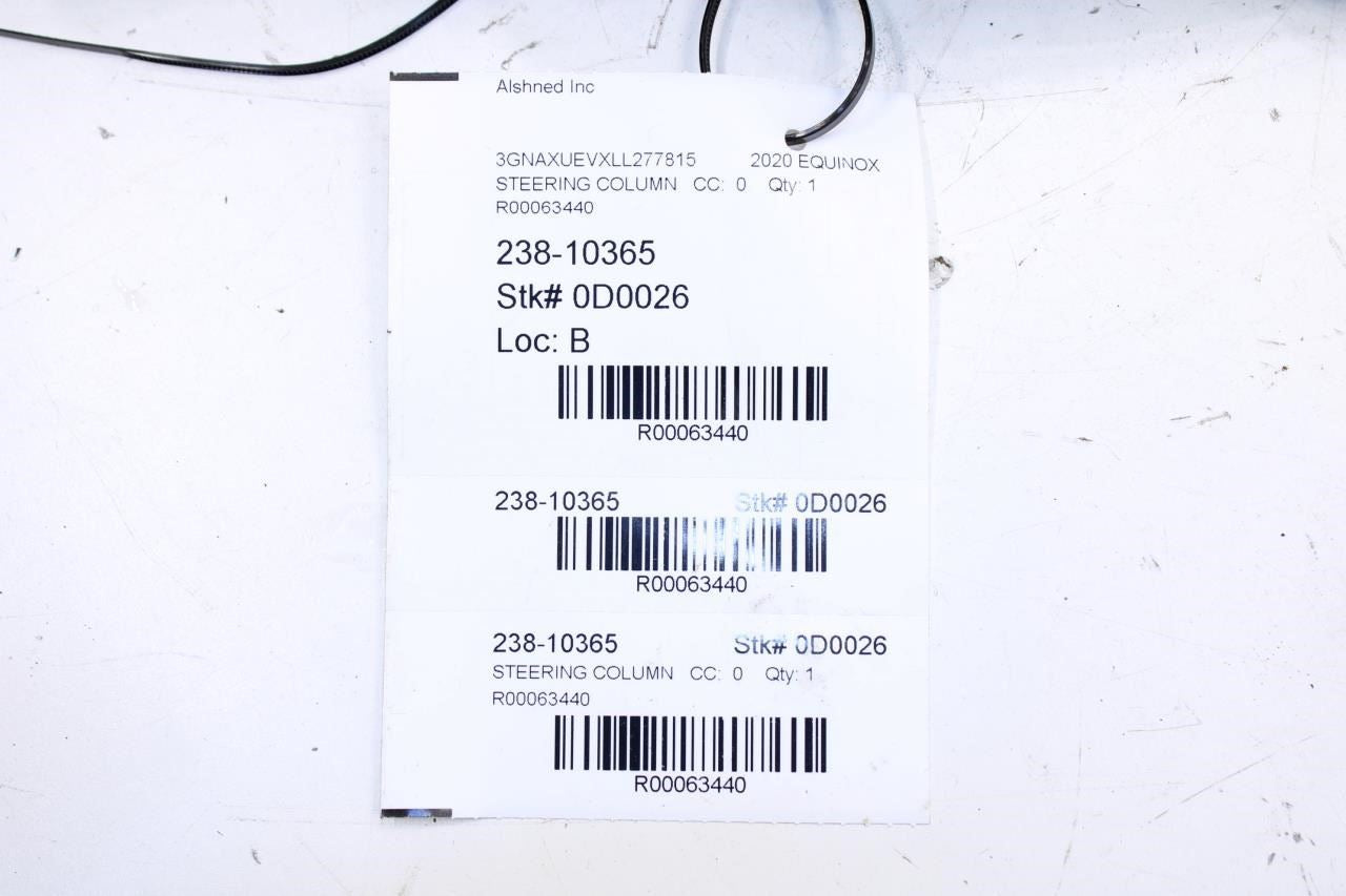 2018-2024 Chevrolet Equinox LT 1.5L AWD Steering Column Assembly 84279634 OEM - Alshned Auto Parts