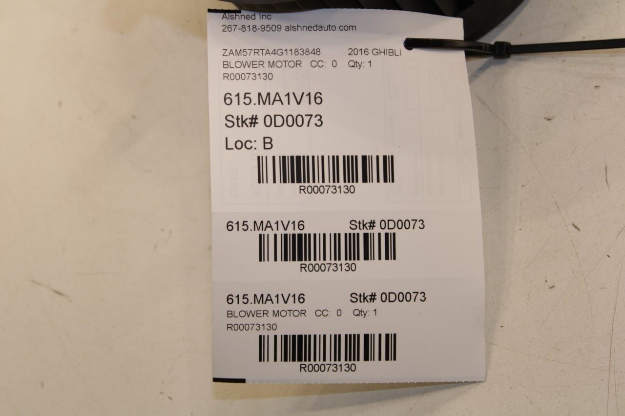 2014-2016 Maserati Ghibli S HVAC AC Blower Fan Motor Q4 673000088 OEM - Alshned Auto Parts