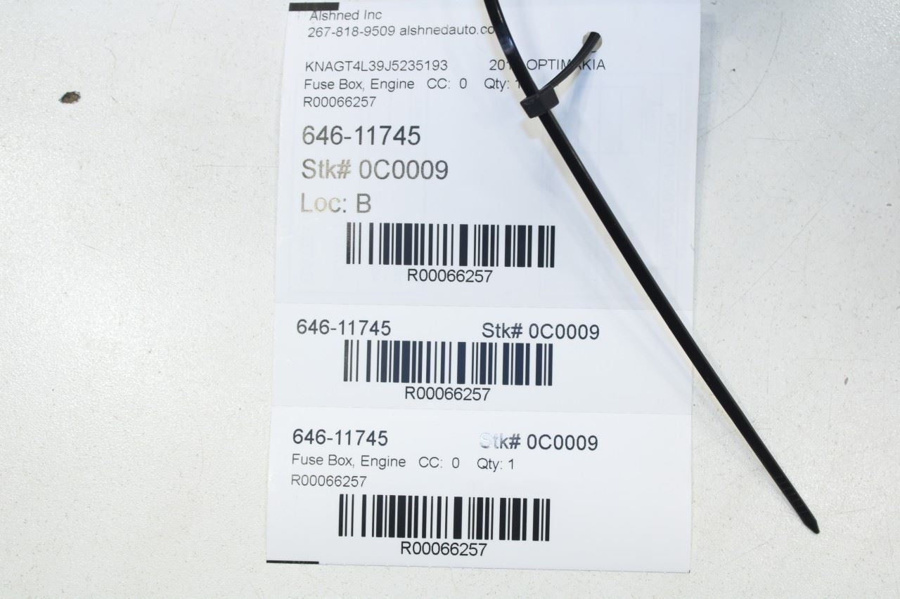 2016-2018 Kia Optima LX 2.4L FWD Engine Fuse Relay Junction Box 91294-D4020 OEM - Alshned Auto Parts