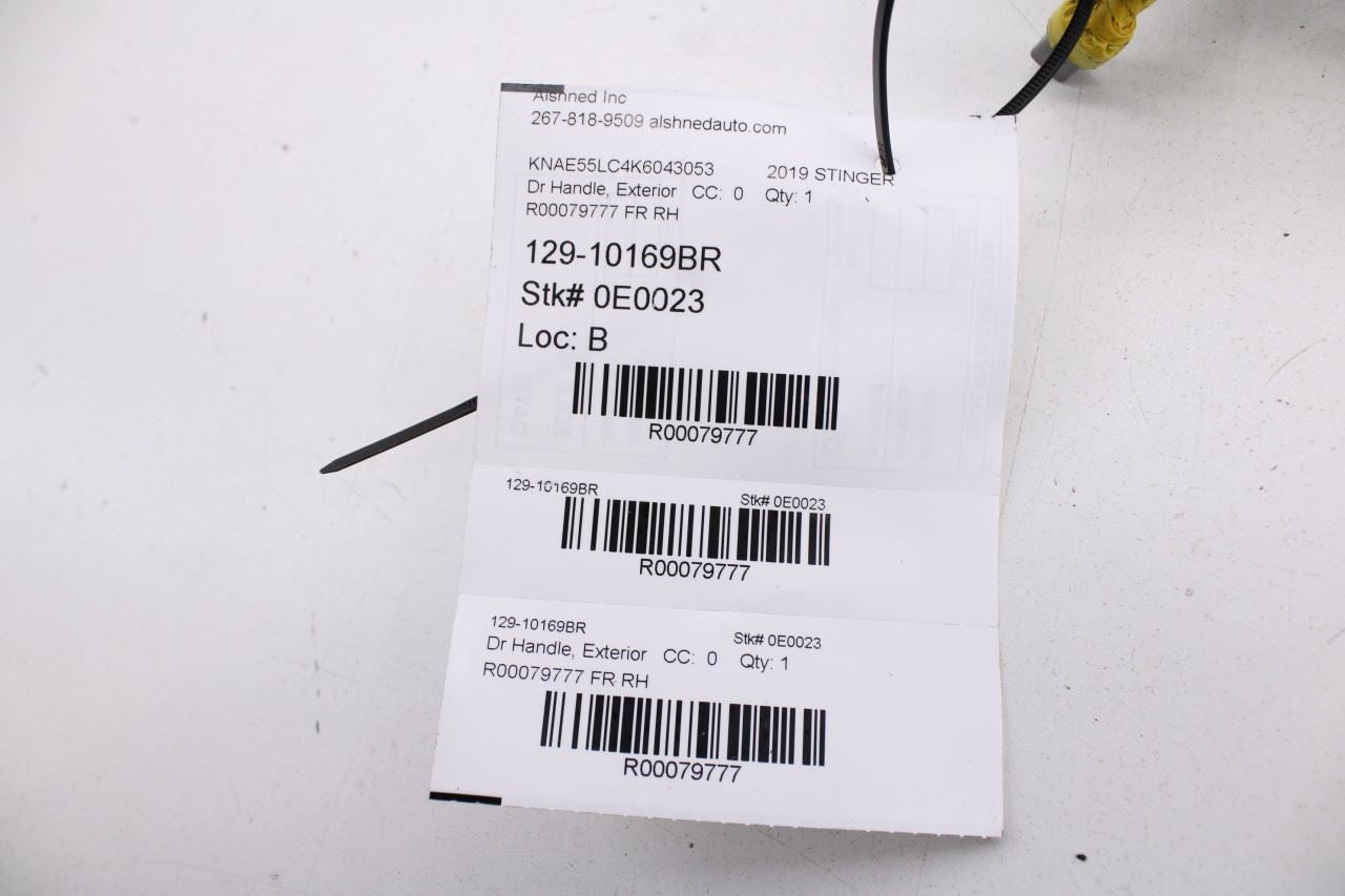 2018-23 Kia Stinger GT2 AWD 3.3L Front Passenger Right Side Door Exterior Handle - Alshned Auto Parts